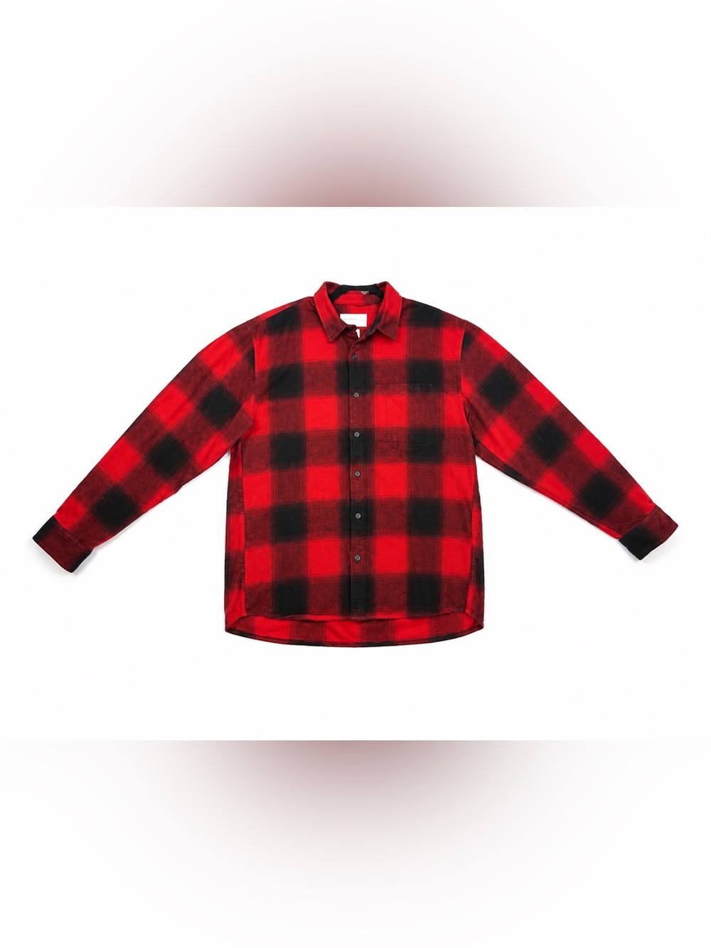 Abercrombie & Fitch Red and Black Buffalo Plaid Button-Down Shirt